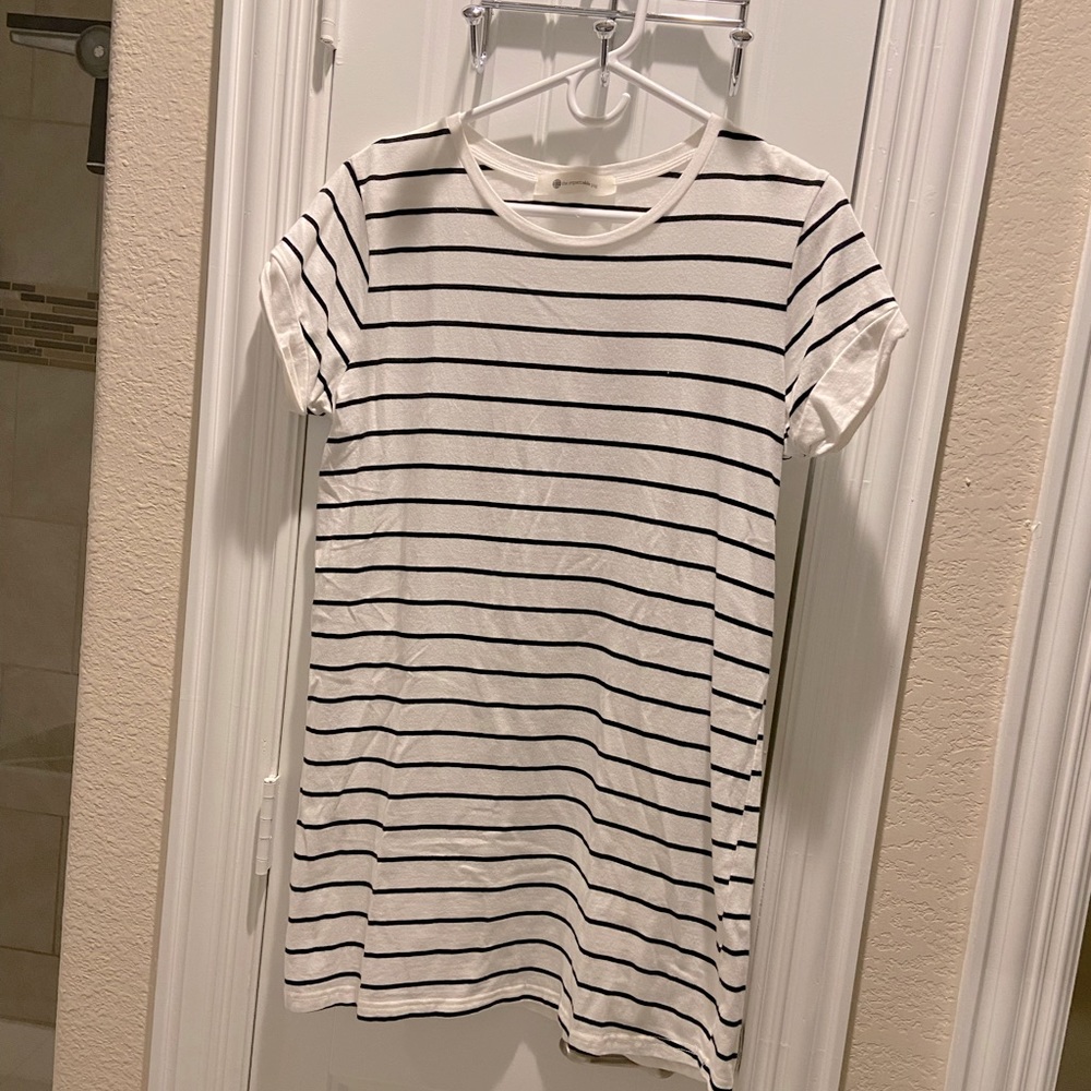 Mini Striped T-Shirt Dress